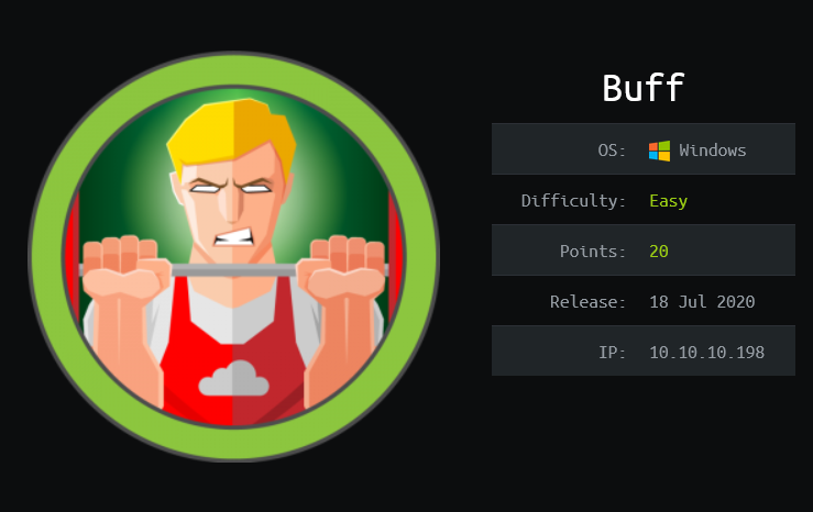 HackTheBox - Buff