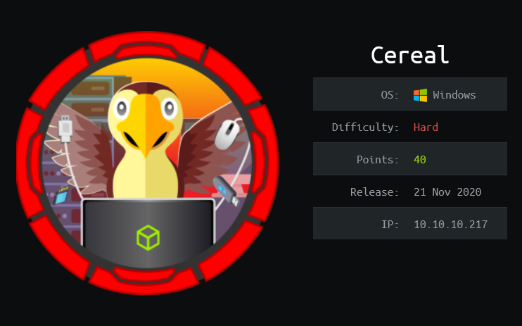 HackTheBox - Cereal